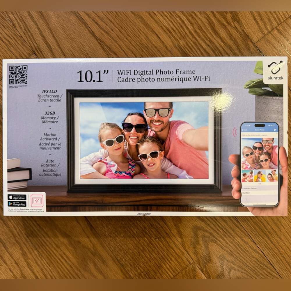 Aluratek 10.1" Wi-Fi Digital Photo Frame